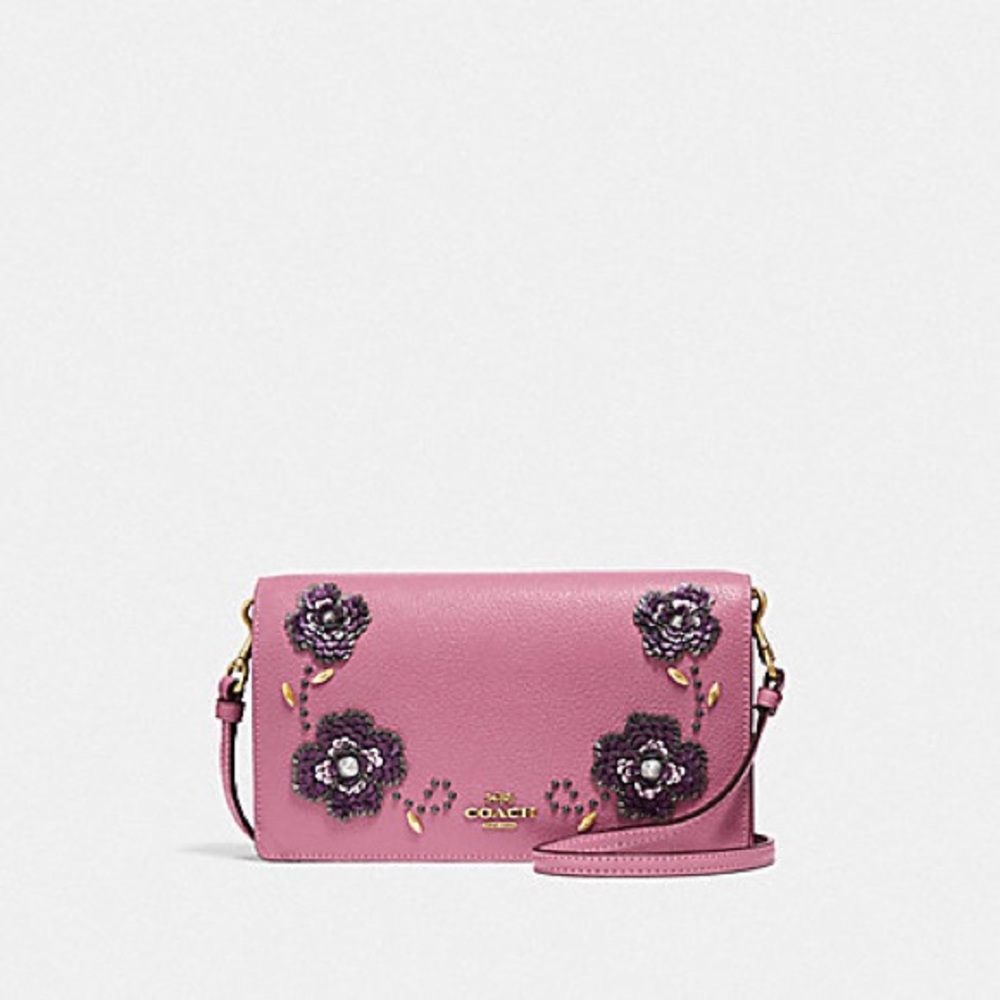 (NWOT) Coach Hayden Rose Foldover Crossbody Clutch